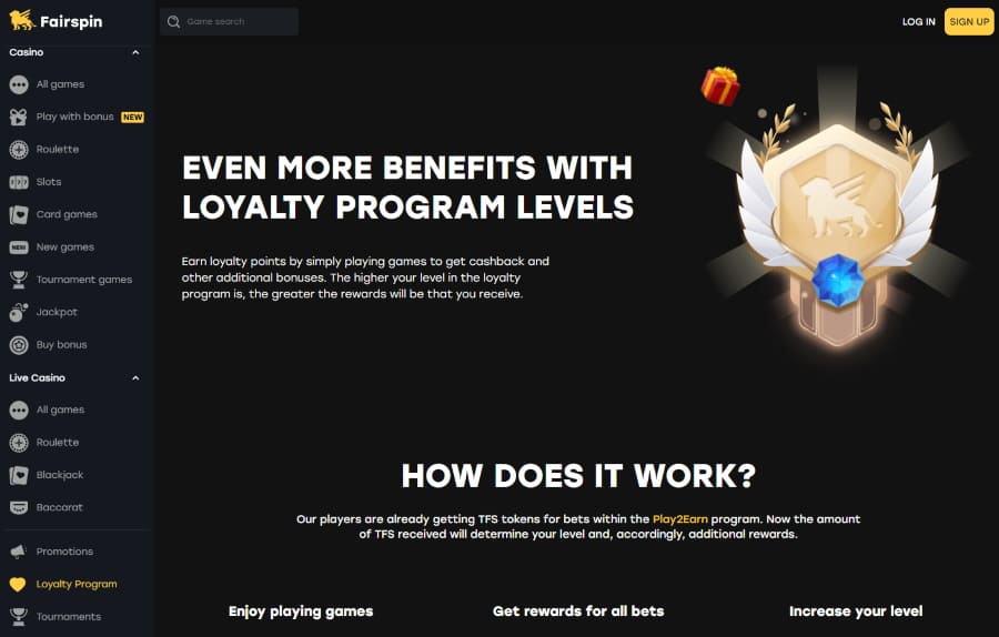 Fairspin Casino Loyalty Program