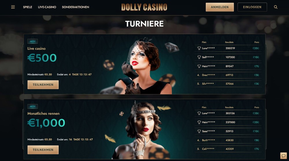 Dolly Casino Tournaments